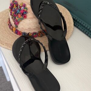 Tory Burch Black Women's Sandals Flip Flops! Size 9. Like new.
